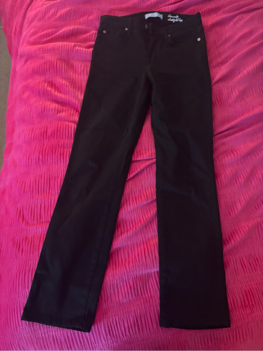 7 For All Mankind Black Wide-Leg Jeans